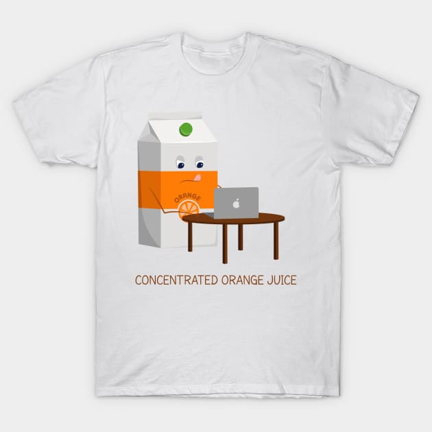 Concentrated Orange Juice T-Shirt by itsaulart